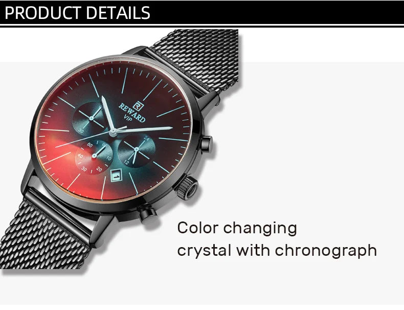 Reward New Arrival stainless steel waterproof luxury blue boys quartz watch Custom logo oem kids hand wristwatch hombre relojes RD82004M