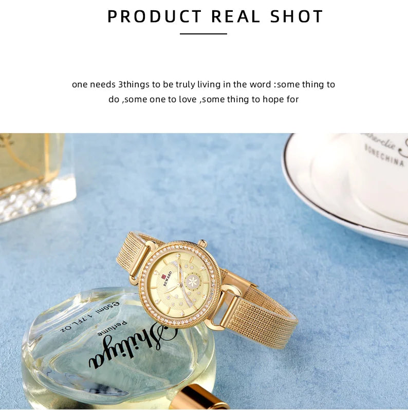 REWARD Luxury Watch Top Quality Women's Watches manufacturing diamond Waterproof Ladies Women Wristwatch Clock reloj RD22004L