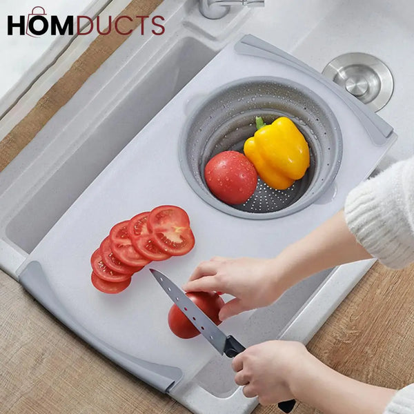 2-in-1 Over-the-Sink Cutting Board