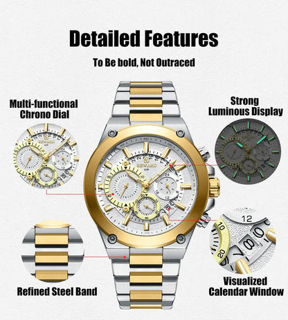REWARD Watch Men New Arrival High Quality Stainless Steel Luxury Men's Watch