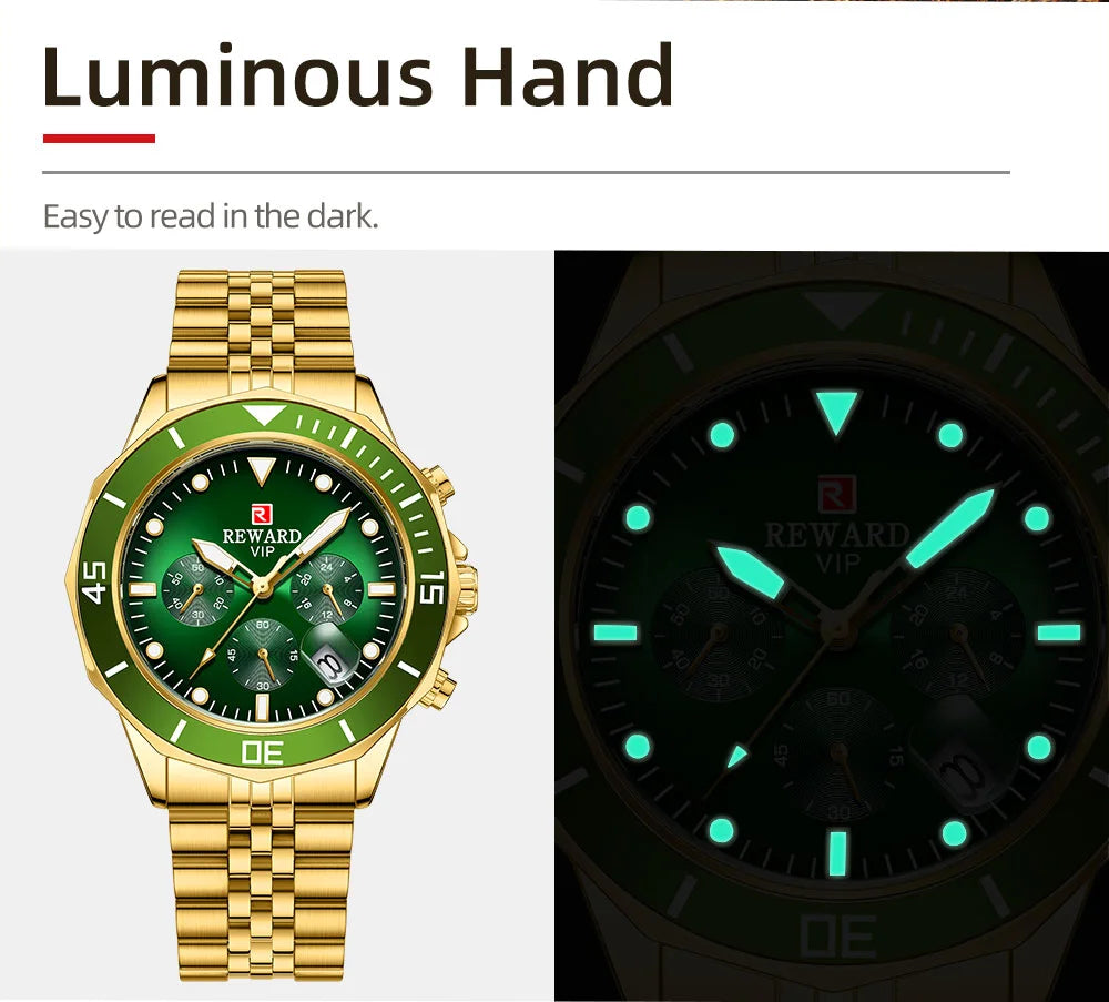 Reward Stainless Steel Watch Relogio Masculino High Quality Fashion Luxury Men Watches Wrist Business Sport Wristwatch
