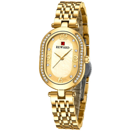 REWARD HOT Sale Women Watches Top Brand Luxury Stainless Steel Strap Wrist watch Female Quartz Ladies Watch Wife For Girl  RD21058L