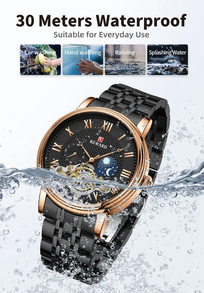 Reward factory watch man luxury automatic 3atm water resistant quartz watches for men 2022 relojes para hombres RD31009M
