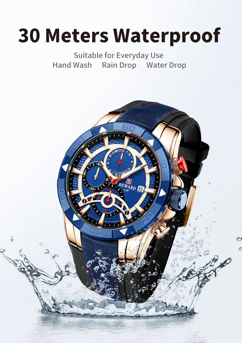 Looking for a stylish and functional watch that can keep up with your active lifestyle? Look no further than our Reward Vip watch RD83013M Sport quartz watch!