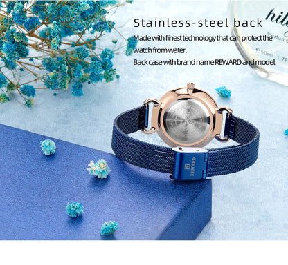 REWARD Luxury Watch Top Quality Women's Watches manufacturing diamond Waterproof Ladies Women Wristwatch Clock reloj RD22004L