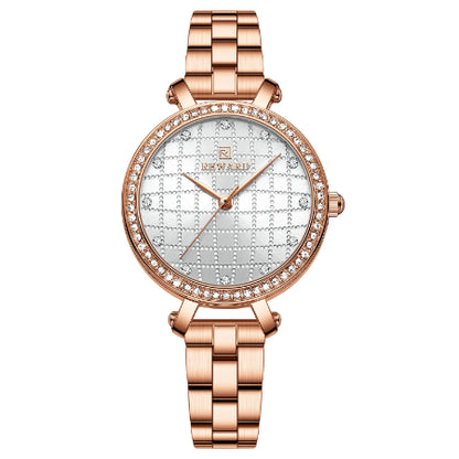Reward 2022 New Arrival Wrist Watch Women Luxury Diamond Inlay Stainless Steel Ladies Golden Watches Wholesale Montre Acier RD21075L