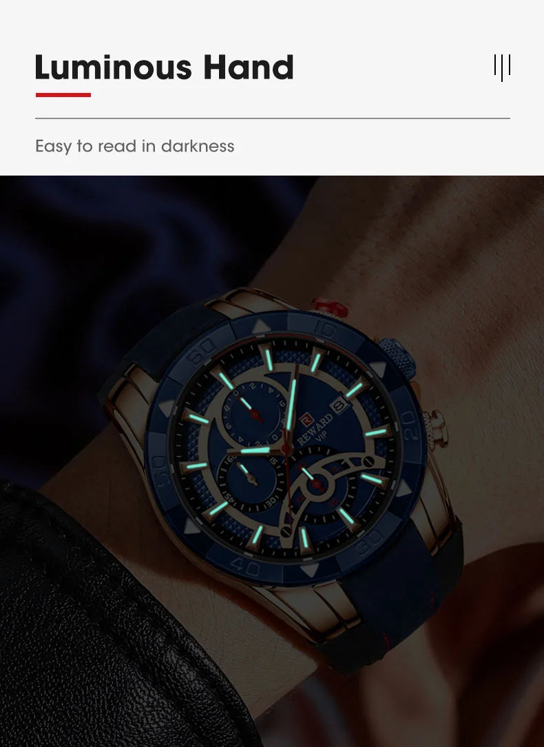 Looking for a stylish and functional watch that can keep up with your active lifestyle? Look no further than our Reward Vip watch RD83013M Sport quartz watch!
