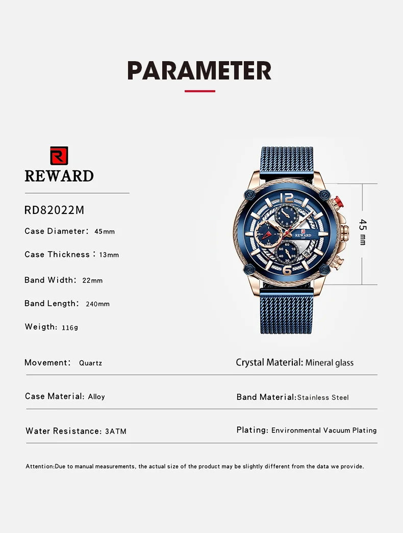 Consider dropshipping luxury watches with Reward Watches RD82022M! Our selection of high-quality timepieces includes top brands and styles, making it easy to find the perfect watch for any customer