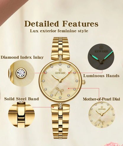 Reward Montre Femme 2022 Ladies Watch Fashion Elegant Watch Women Luxury Luminous 3atm Waterproof Oem Girls Stylish Watch RD21074L