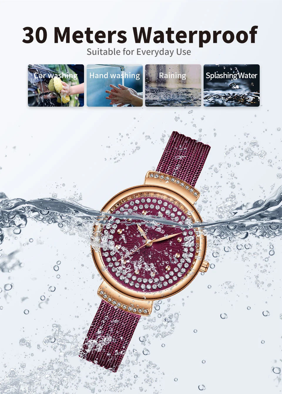 Upgrade your style with our Reward women's luxury watch RD22018L. This glitzy timepiece features a diamond-shaped shiny case and stainless strap with diamond accents, making it the perfect gift.