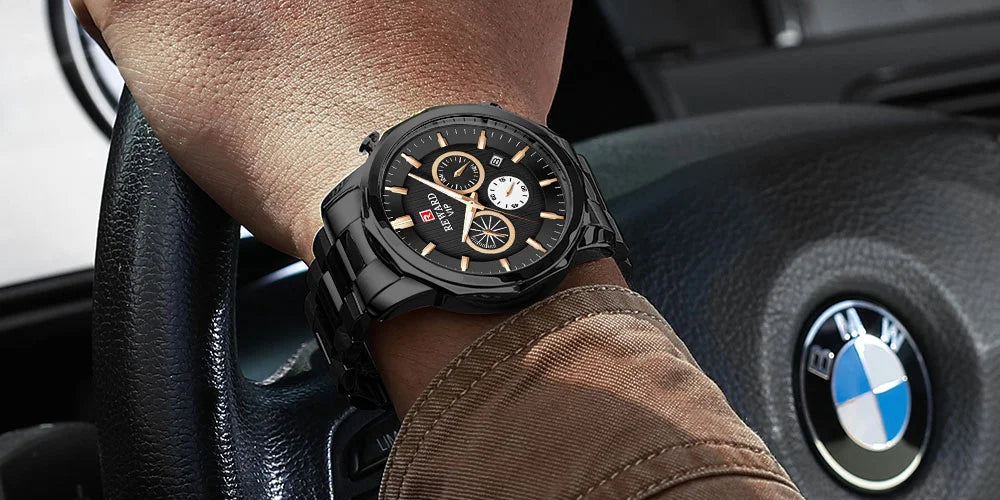 Reward New Arrivals luxury golden men Original Watches China manufacturer casual fashion stainless steel quartz watches montres RD81063M